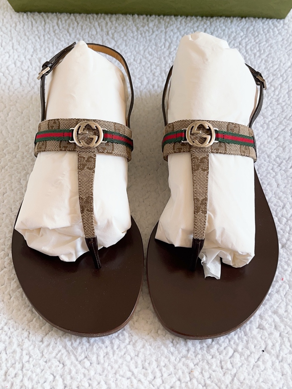 Gucci Women’s Interlocking G Web Sandals